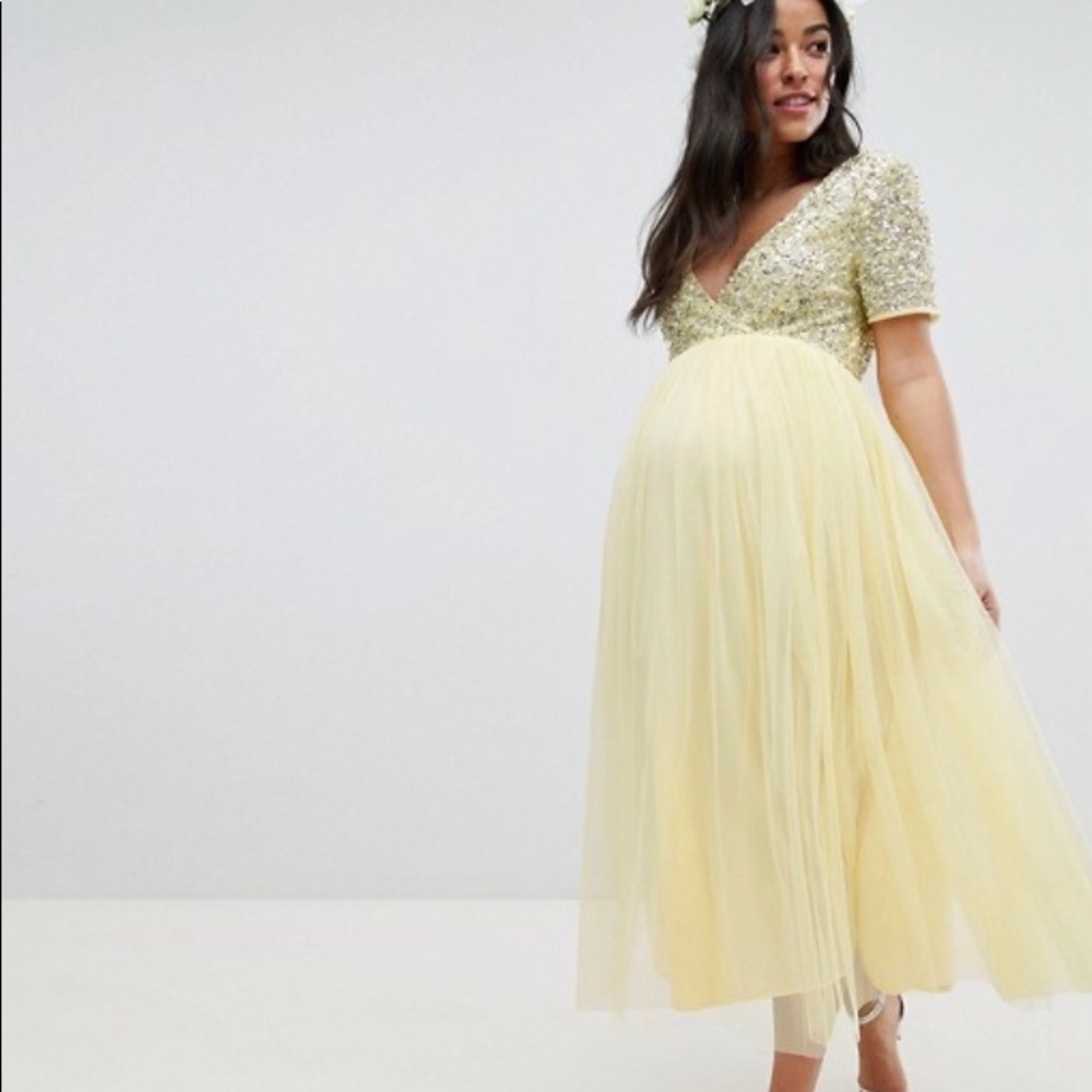 ASOS Maya Maternity Sequined Dress